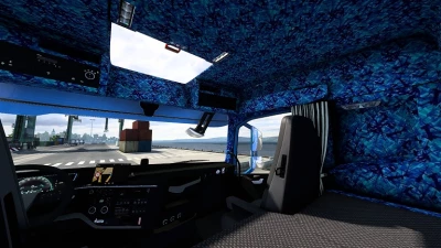 Volvo FH5 Blue Danish Plush Interior + Exterior (LOW CAB) v3.0