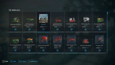 FS22 Full Mod List Pack 18/11/2022 By Stevie