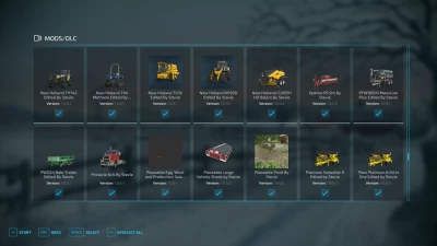 FS22 Full Mod List Pack 18/11/2022 By Stevie