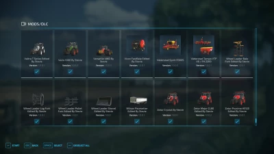 FS22 Full Mod List Pack 18/11/2022 By Stevie