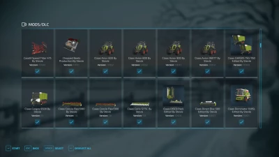 FS22 Full Mod List Pack 18/11/2022 By Stevie