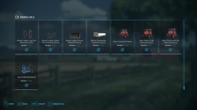 FS22 Full Mod List Pack 18/11/2022 By Stevie