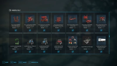 FS22 Full Mod List Pack 18/11/2022 By Stevie