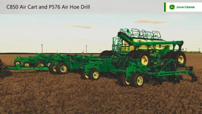 John Deere C850 Air Cart And P576 Air Hoe Drill v1.0.0.1
