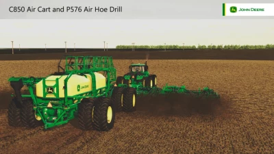 John Deere C850 Air Cart And P576 Air Hoe Drill v1.0.0.1