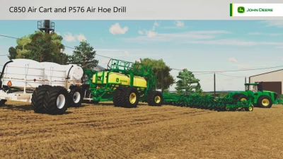 John Deere C850 Air Cart And P576 Air Hoe Drill v1.0.0.1