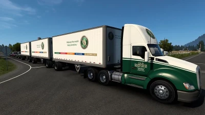 Multiple Trailers in Traffic - ATS - v1.46