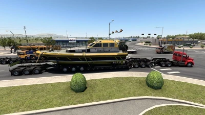 Multiple Trailers in Traffic - ATS - v1.46