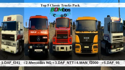 Top 5 Classic Trucks Pack 1.45x