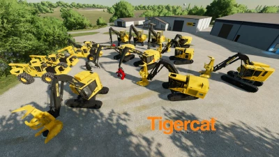 AJ Deere Tigercat Buncher Pack v1.0.0.0