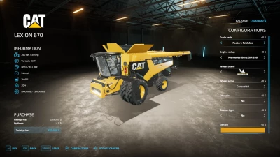Caterpillar Lexion 670 v1.0.0.0
