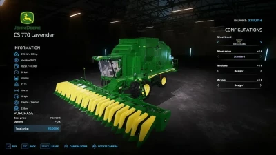 John Deere CS 770 Lavendel Edition v0.5.0.0