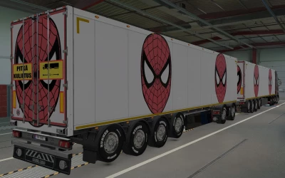 SKIN OWNED TRAILERS SCS SPIDER-MAN BY RODONITCHO MODS 1.43