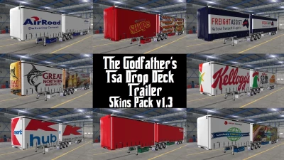 The Godfather's TSA Drop Deck Trailer Skins Pack v1.3