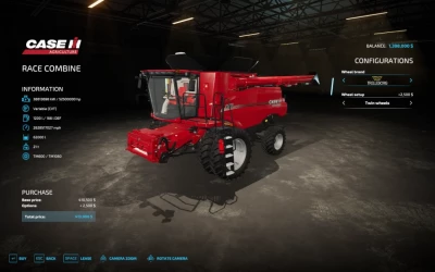 Case Axial Flow 9250 Race Combine v1.0.0.0
