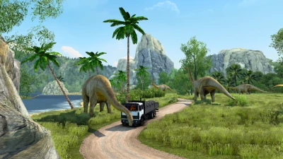 Jurassic Roads Map Save Game Profile ETS2 1.43