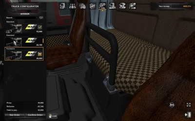 MAN f2000 Brown leather interior v1.0