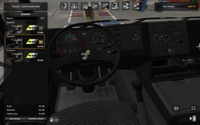 MAN f2000 Brown leather interior v1.0