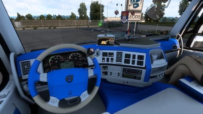 Volvo FH16 Classic Blue & White interior v1.0