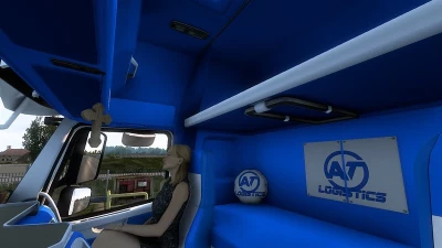 Volvo FH16 Classic Blue & White interior v1.0