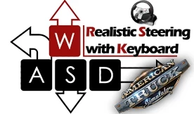 [ATS] Realistic Steering with Keyboard V3.1.6