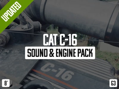 CAT C-16 Sound & Engine Pack ATS v1.43