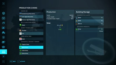 FS22 Homegrown Hemp Production V2.0.0.1