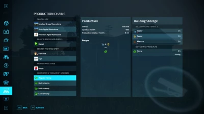 FS22 Homegrown Hemp Production V2.0.0.1