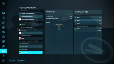 FS22 Homegrown Hemp Production V2.0.0.1