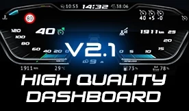 HIGH QUALITY DASHBOARD - DAF XG & XG+ [VERSION WITH SPEED LIMITER] V2.1.3
