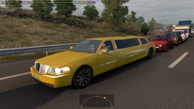 Lincoln Limousine in Traffic Fixed v2.0