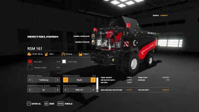 Anadolu Rostselmash RSM 161 Biçer Döver Paketi v1.0.0.0