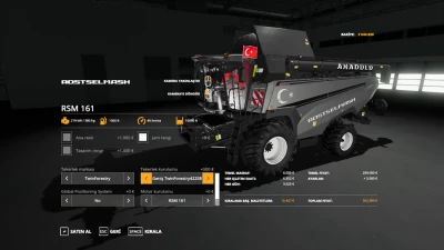 Anadolu Rostselmash RSM 161 Biçer Döver Paketi v1.0.0.0