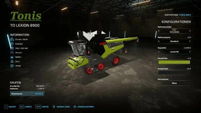 Claas Lexion 8900 v1.1.0.0