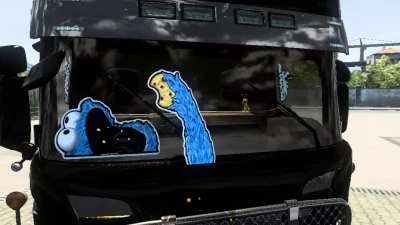 Cookie Monster Wiper Stickers v1.1