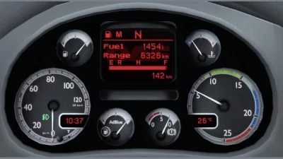 DAF XF 105 Custom Dashboard v1.2.3