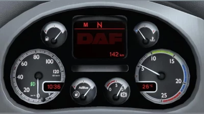 DAF XF 105 Custom Dashboard v1.2.3