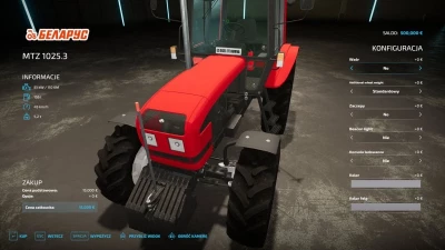 FS22 Belarus Mtz 1025.3 v1.0.0.0