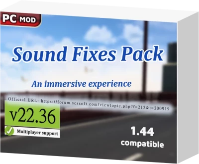 ETS2 Sound Fixes Pack v22.36.1