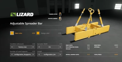 Adjustable Load Spreader Bar v1.0.0.0