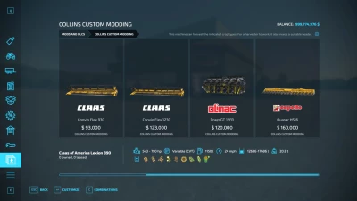 Claas Lexion 890 and Headers Pack v1.0.0.0