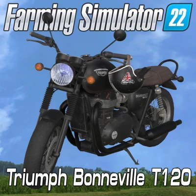 Classic motorcycle Triumph Bonneville T120 black v1.0.0.0
