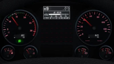 MAN TGX Realistic Dashboard Computer 1.44, 1.45
