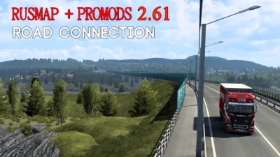 Map of Russia and Belarus RusMap v2.4.4.1 + Connector Promods 2.61 1.44.x