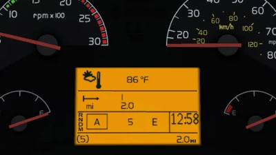Realistic Volvo VNL Dashboard Computer v1.3
