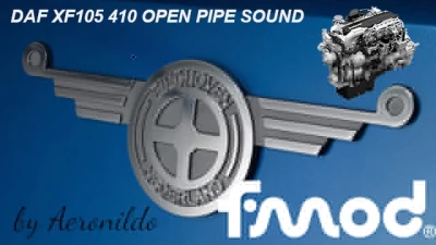 Aeronildo”s DAF XF105 410 open pipe sound 1.45