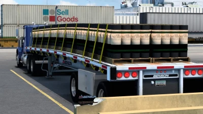 Benson Flatbed trailer 1.45