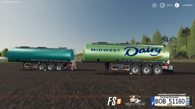FS19 Trailer AgroMilk By BOB51160 v1.0