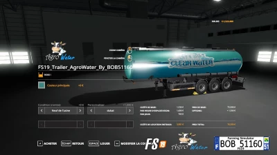 FS19 Trailer AgroWater By BOB51160 v1.0.0.0