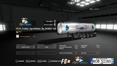 FS19 Trailer AgroWater By BOB51160 v1.0.0.0